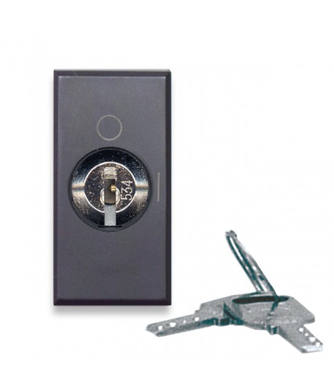 PULSANTE CHIAVE 2P NA 10A  TEKLA 1M