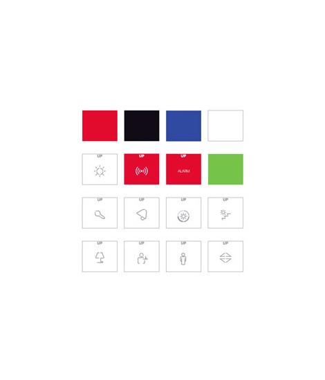 SATZ VON 16 WEIßEN ETIKETTEN