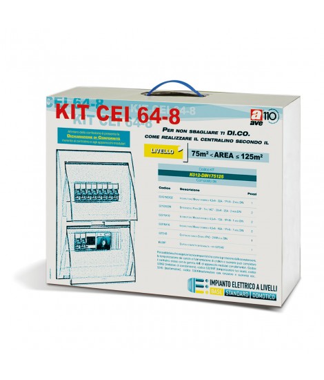 KIT CEI64-8 LIVELLO 1 DA 75 A 125MQ