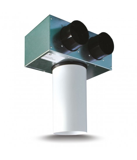 ADATTATORE 90o - 2IN/1OUT