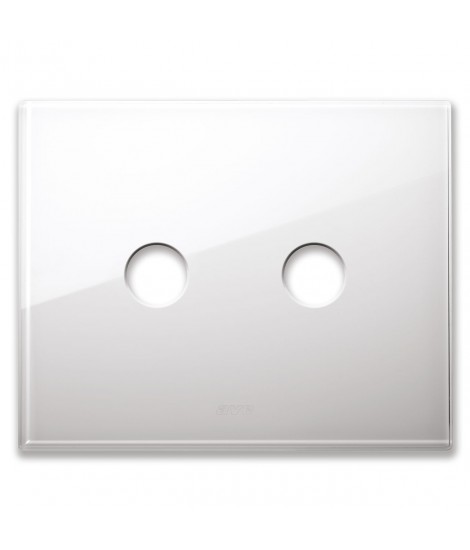 NEW STYLE WHITE GLASS PLATE 2COM