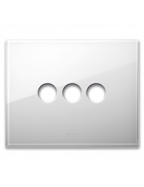 NEW STYLE WHITE GLASS PLATE 3COM