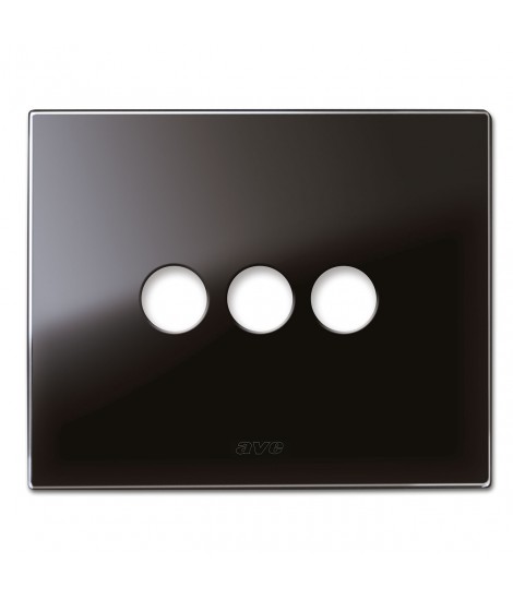 PLAQUE NEW STYLE BLACK GLASS AS.3COM