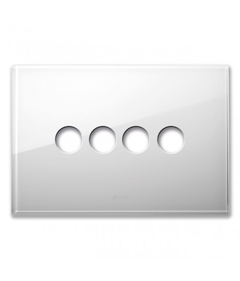 NEW STYLE WHITE GLASS PLATE 4COM