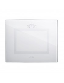 Touch Glass Plate, S44 BIANCA NEUT