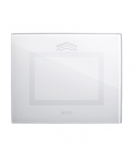 Touch Glass Plate, S44 BIANCA NEUT