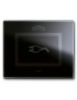 Placca Touch Vetro, S44 NERA SPINA