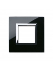 PLATE VERA44 BLACK GLASS ASSOLUT 2M