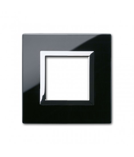 PLATE VERA44 BLACK GLASS ASSOLUT 2M