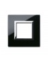 PLATE VERA44 BLACK GLASS ASSOLUT 2M