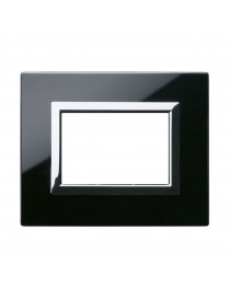 PLATE VERA44 SCHWARZ GLAS ASSOLUT 3M