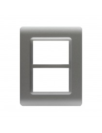 PLACCA TECN.44 ARGENTO OPACO 3+3M