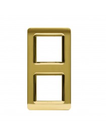 PLACCA TECN.44 OTTONE LUCIDO 2+2M