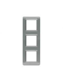 TECN PLATE.44 MATT SILVER 2+2+2M