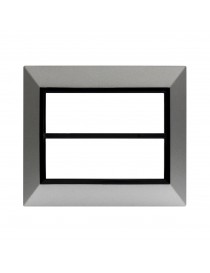 PLACCA ZAMA44 ARGENTO OPACO 6+6M