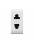 EUROUSA SOCKET 2P 16A SCHER. DOMUS 1M