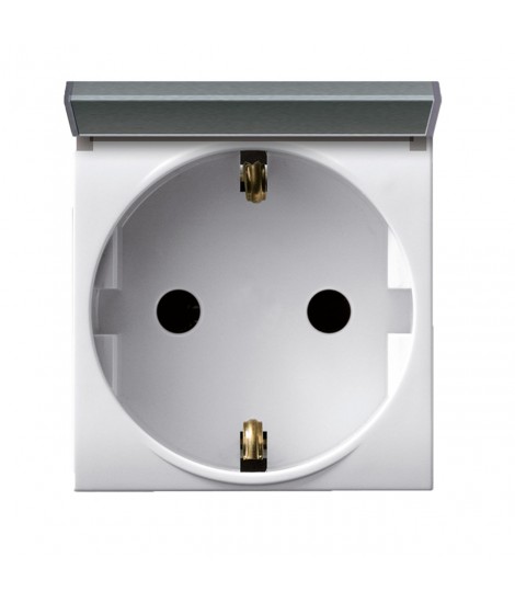 SCHUKO 2P+T SOCKET 16A+SPOR DOMUS 2M