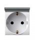 SCHUKO 2P+T SOCKET 16A+SPOR DOMUS 2M