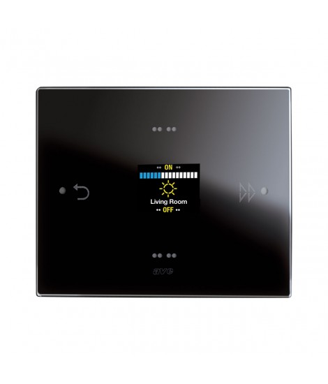 ROOM CONTROLLER KNX BLACK GLASS