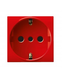 GRIP SCHUKO 2P+T 16A RED S44 2M