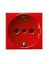 GRIP SCHUKO 2P+T 16A RED S44 2M