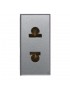 EUROUSA SOCKET 2P 16A SCHERM. ALLU 1M