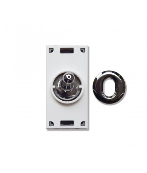 CHROMIUM LEVER BUTTON 1P NA 10A 1M