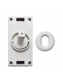 Comm. LEVET BUTTON. WHITE 1P 10A