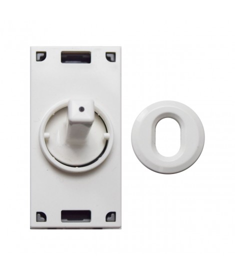 Comm. LEVET BUTTON. WHITE 1P 10A