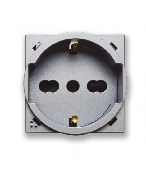 SCHUKO ALLUM.2P+T 16A 250V 2M SOCKET