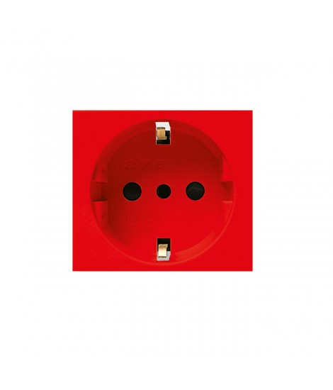 UNEL 2P+T 16A RED SOCKET