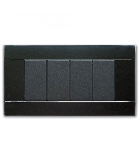 RAL45 GLOSSY PLATE 4M. GLOSSY BLACK