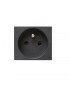 SOCKET SIC.16A 2P+T ST. FRENCH NOIR