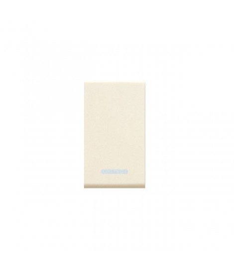 BUTTON WITH GEMMA ILLUM. Blanc