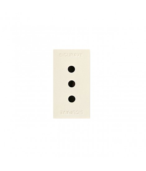 SICHERHEIT SOCKET 2X10A+T BLANC