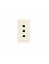 SICHERHEIT SOCKET 2X10A+T BLANC