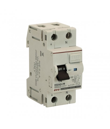 MAG. DIFF.1P+N 20A 4.5KA 0.03A AC 2M