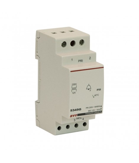 TRANSF. VNP 230V VNS 12V PN 15VA 2M