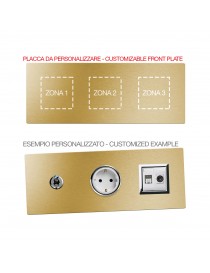 PLAQUE MULT.PERS.ALLUMIN.GOLD 2 + 2 + 2M
