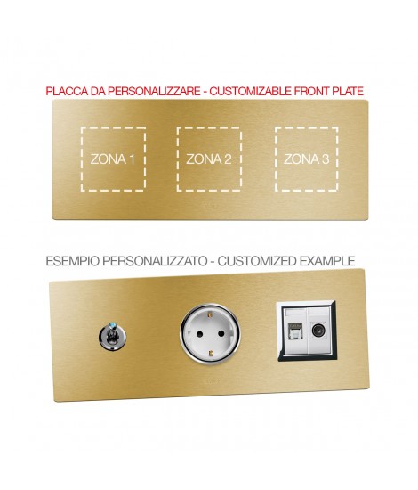 PLATE MULT.PERS.ALLUMIN.GOLD 2+2 + 2M