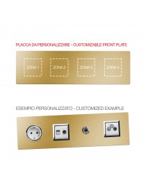 PLAQUE MULT.PERS.ALLUM.GOLD 2+2+2+2M