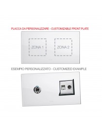PLACCA MULT.PERS.VETRO BIANCO  2+2M