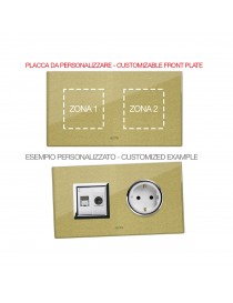 PLAQUE MULT.PERSON. GLAS OR0 2+2M