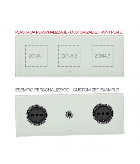 PLACCA MULT.PERS.VETR.VERDE  2+2+2M