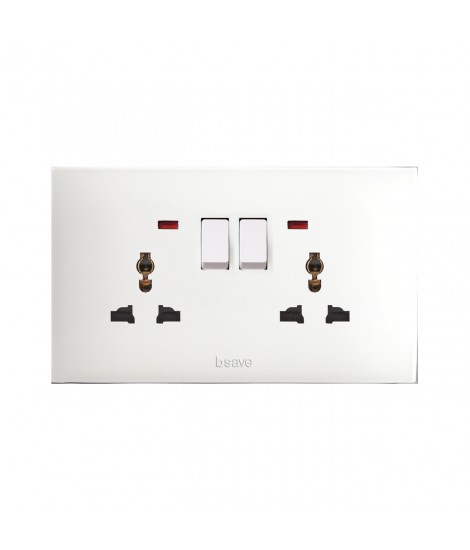 DOPPIA PRESA MULSTD+INT+N 10A 1P 4M