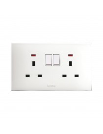 DOUBLE SOCKET ST. ING.+INT+N.13A 2P4M