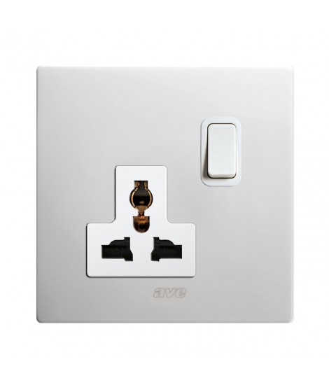 SOCKET 13A MSTD+INT. 1P CORIAN 2M