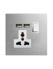 PRESA13A MSTD+INTE.1P+USB ALL.NAT2M