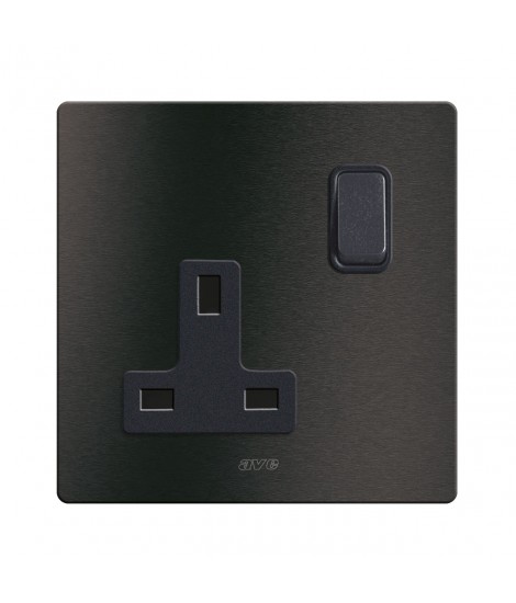 SOCKET 13A+INTERR.2P ALUMS.ANTRA.2M