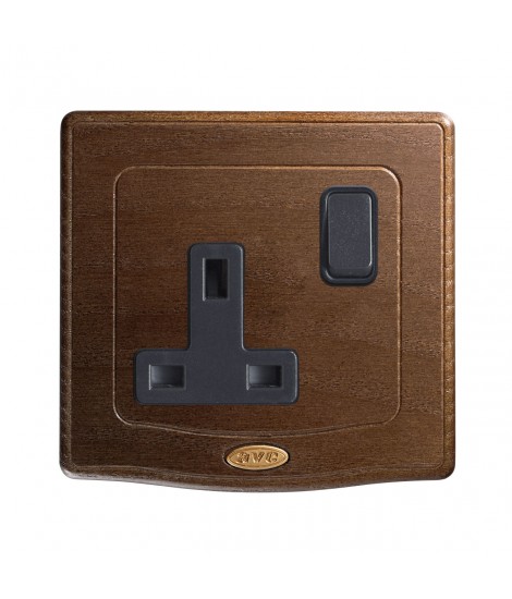 2 PRESE 13A+INTERR.2P LEGNO 2M